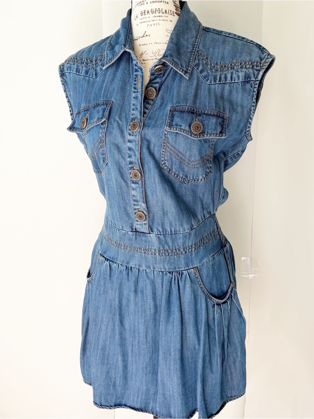 Chambray denim Ramy Brook shirt dress 
Size S